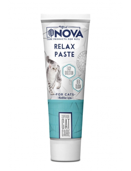 Nova Relax Paste Kediler İçin Sindirim Destekleyici 100gr Nova Relax Paste Kediler İçin Sindirim Destekleyici 100gr