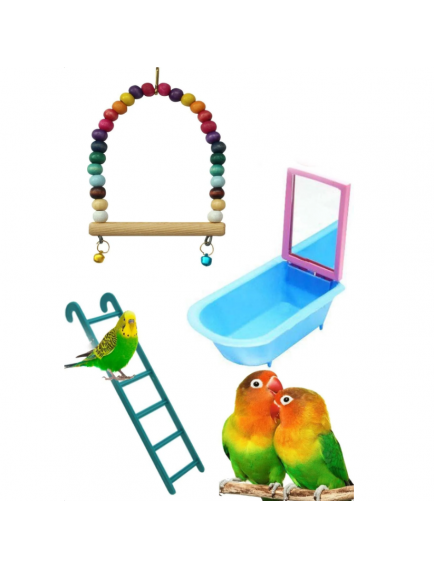 Muhabbet Kuşu Oyuncak Seti 1 Muhabbet Kuşu Oyuncak Seti 1